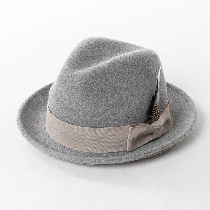 Fedora Hat Wool - Damska zimowa wełniana czapka fedora w