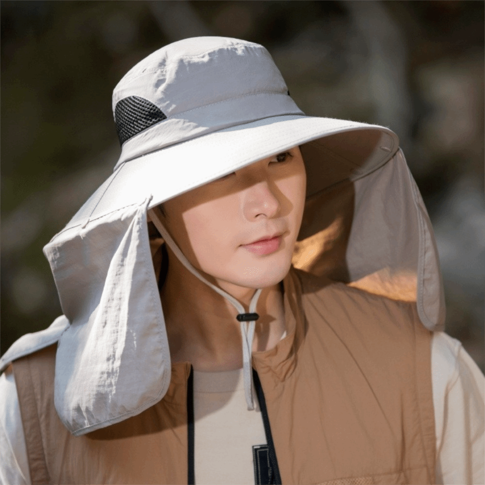 Visor Sun Hat - Modny męski kapelusz przeciwsłoneczny z dużym