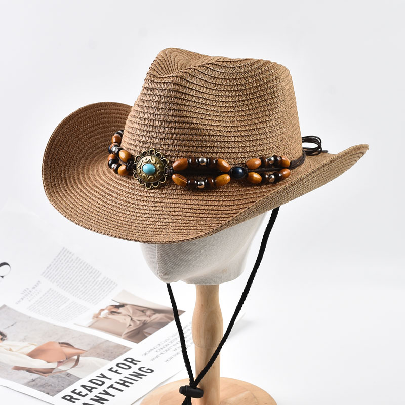 Cowboy Hat Straw - Słomkowy kapelusz kowbojski dla kobiet i