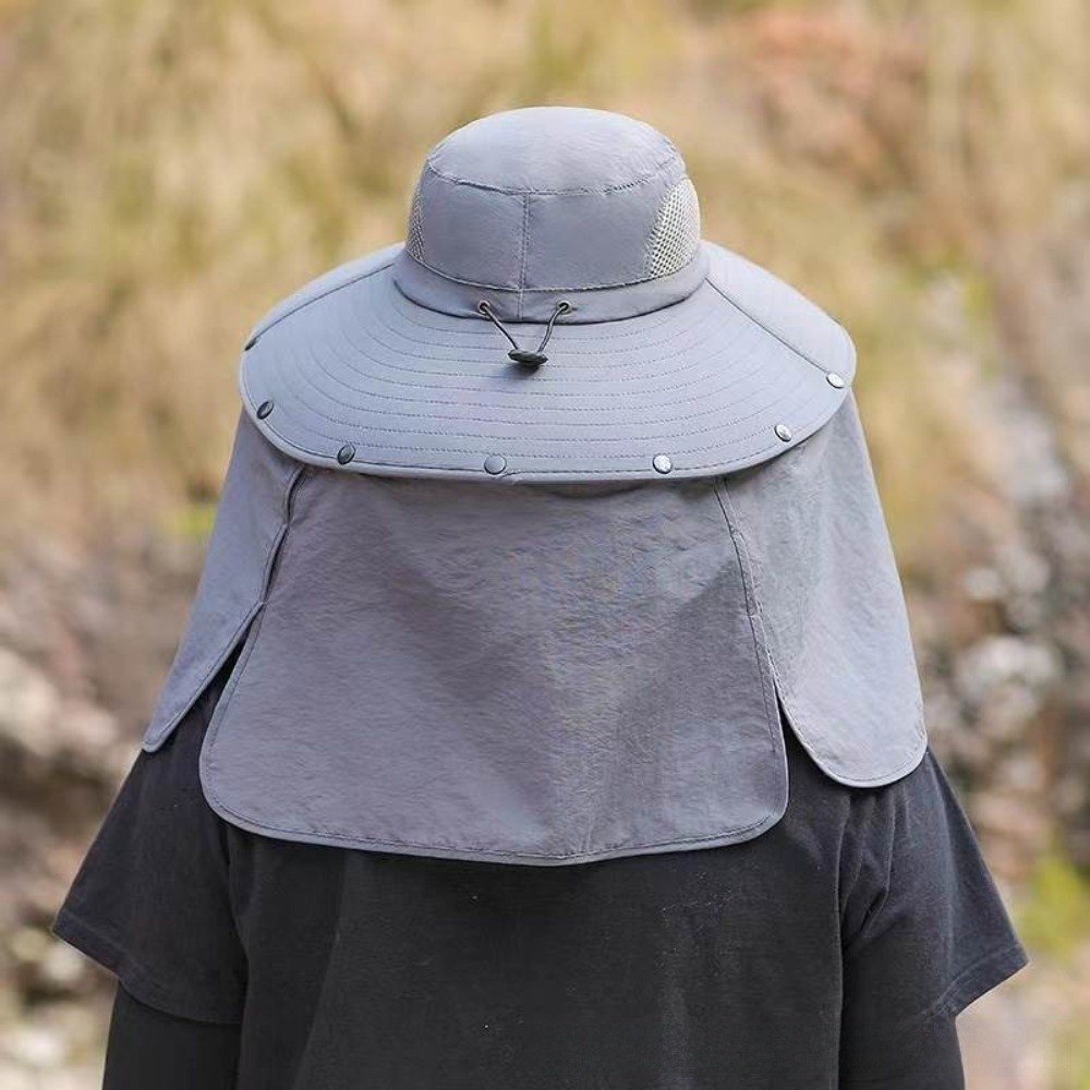 Visor Sun Hat - Odpinany materiałowy kapelusz przeciwsłoneczny męski z