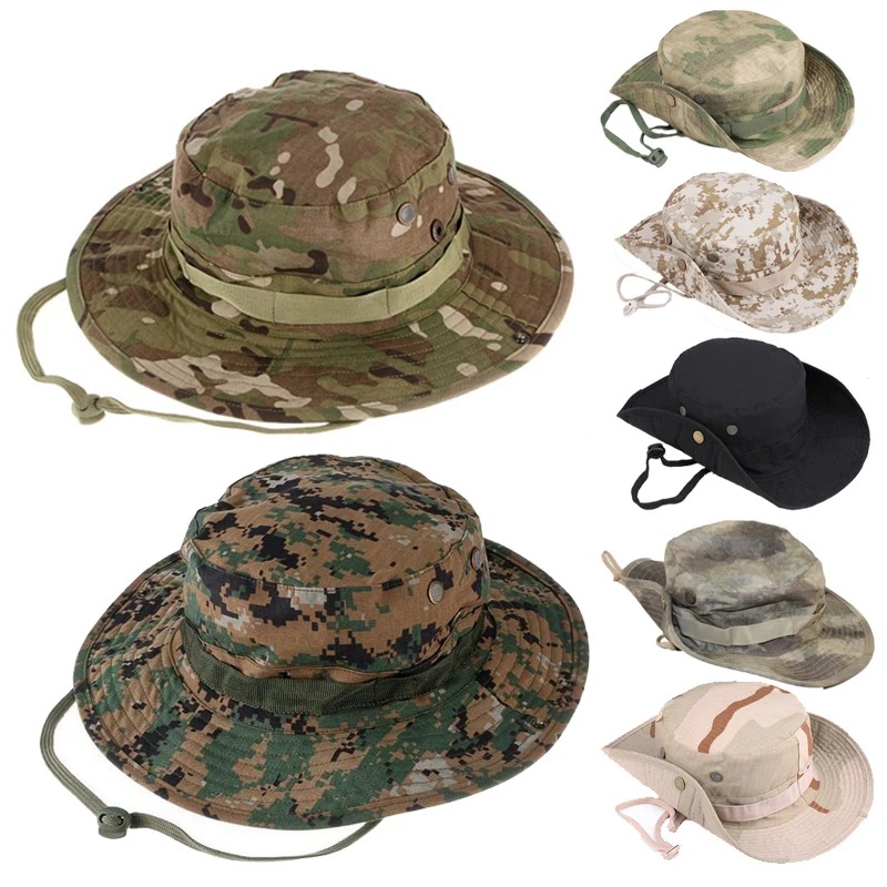 Boonie Hat Tactical - Kapelusze taktyczne typu boonie z kamuflażem,
