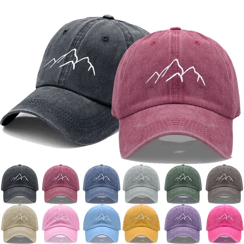 Golf Cap Dad - 1 szt. Regulowana, sprana czapka baseballowa