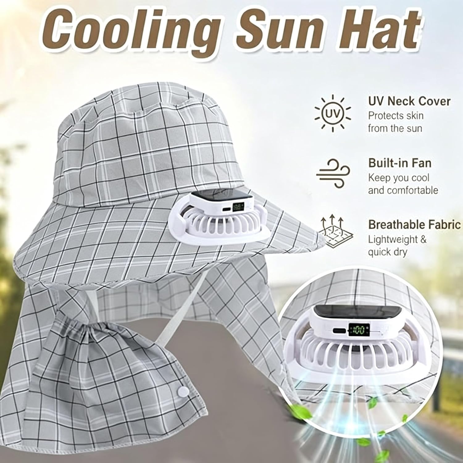 1 szt. Czapka z wentylatorem s – Visor Sun Hat recenzja i cena