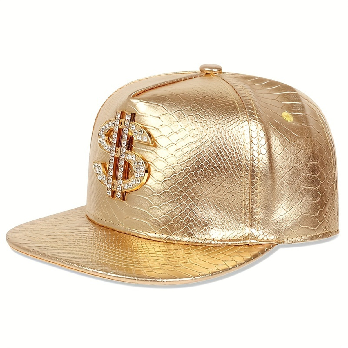 Skórzana Metaliczna Czapka Bej – Snapback Hat Flat recenzja i cena