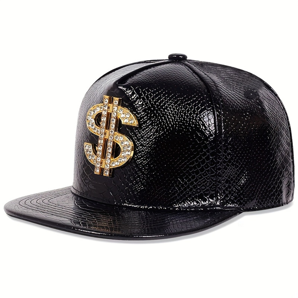 Skórzana Metaliczna Czapka Bej – Snapback Hat Flat recenzja i cena