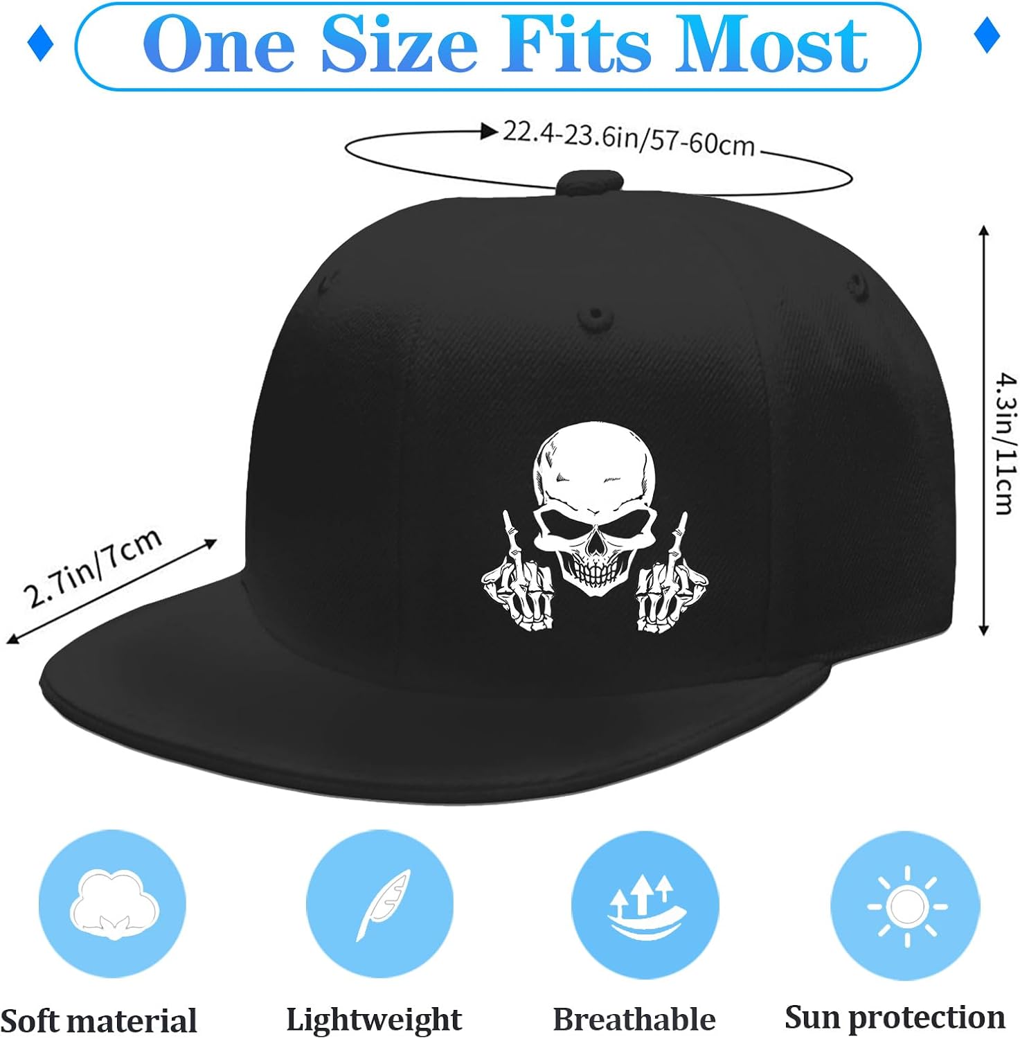 Czapki typu snapback z czaszką – Snapback Hat Flat recenzja i cena