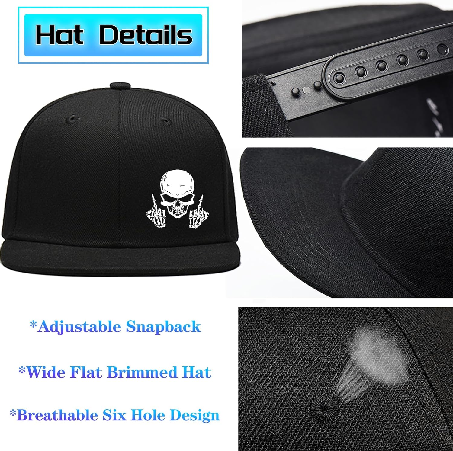 Czapki typu snapback z czaszką – Snapback Hat Flat recenzja i cena